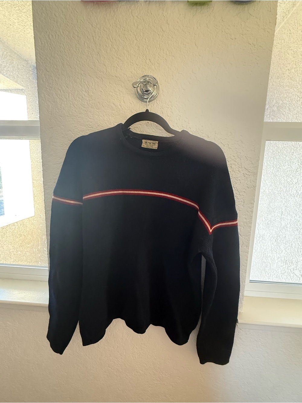 Demetre 💯% Virgin Wool Classic Alpine Performance Ski Sweater Demetre Flaws SM/M